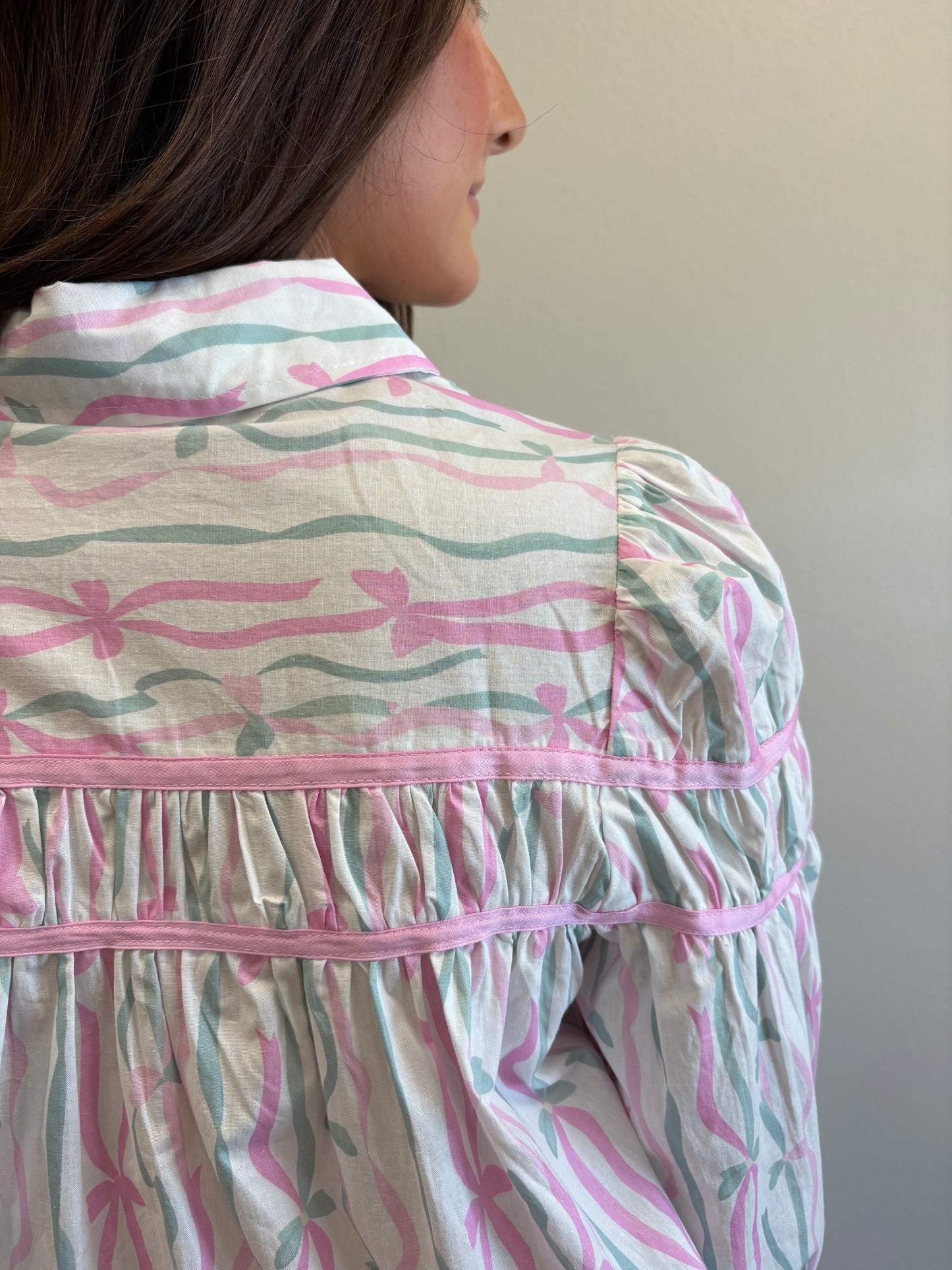 Ribbon Stripe Blouse