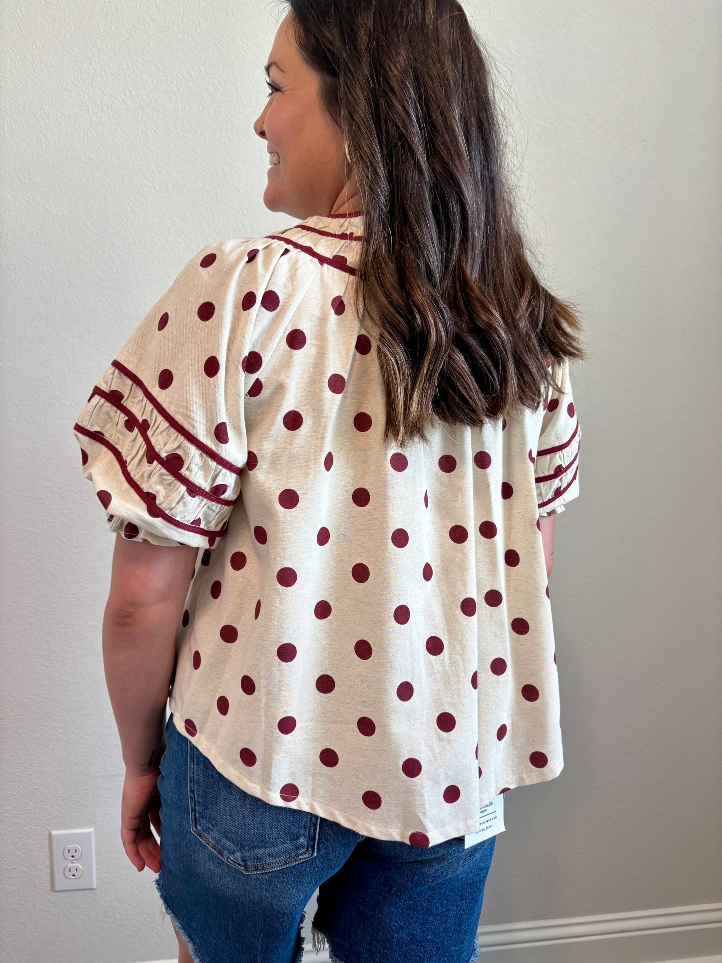 Alma Polka Dot Top