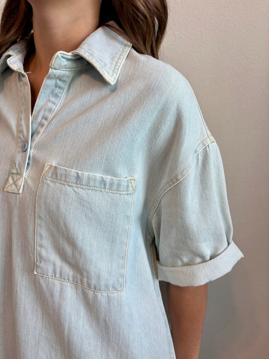 Sadie Denim Shirt Dress