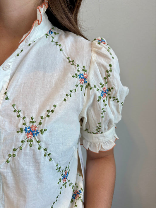 Charity Embroidered Top