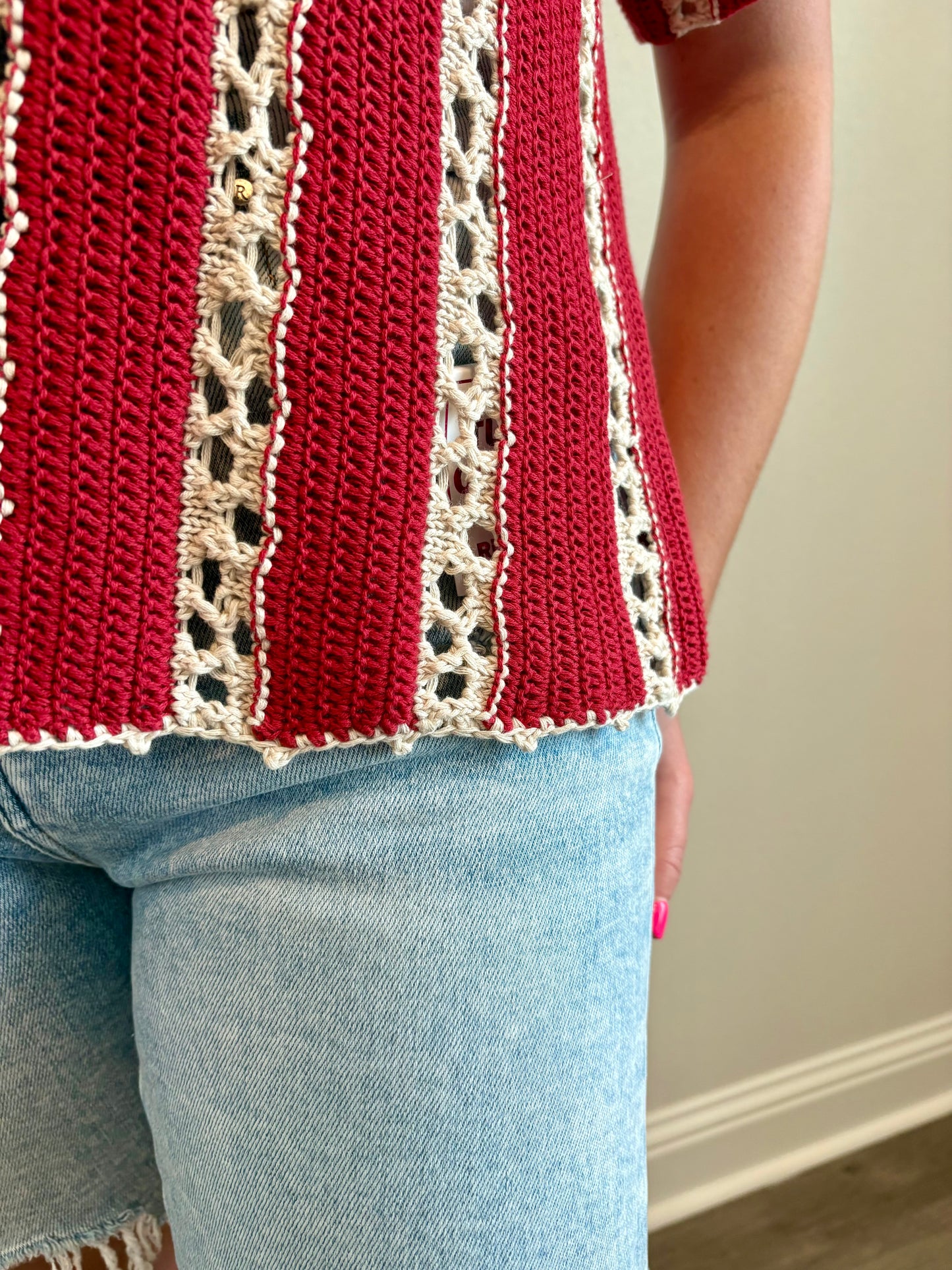 Hallie Stripe Knit Top