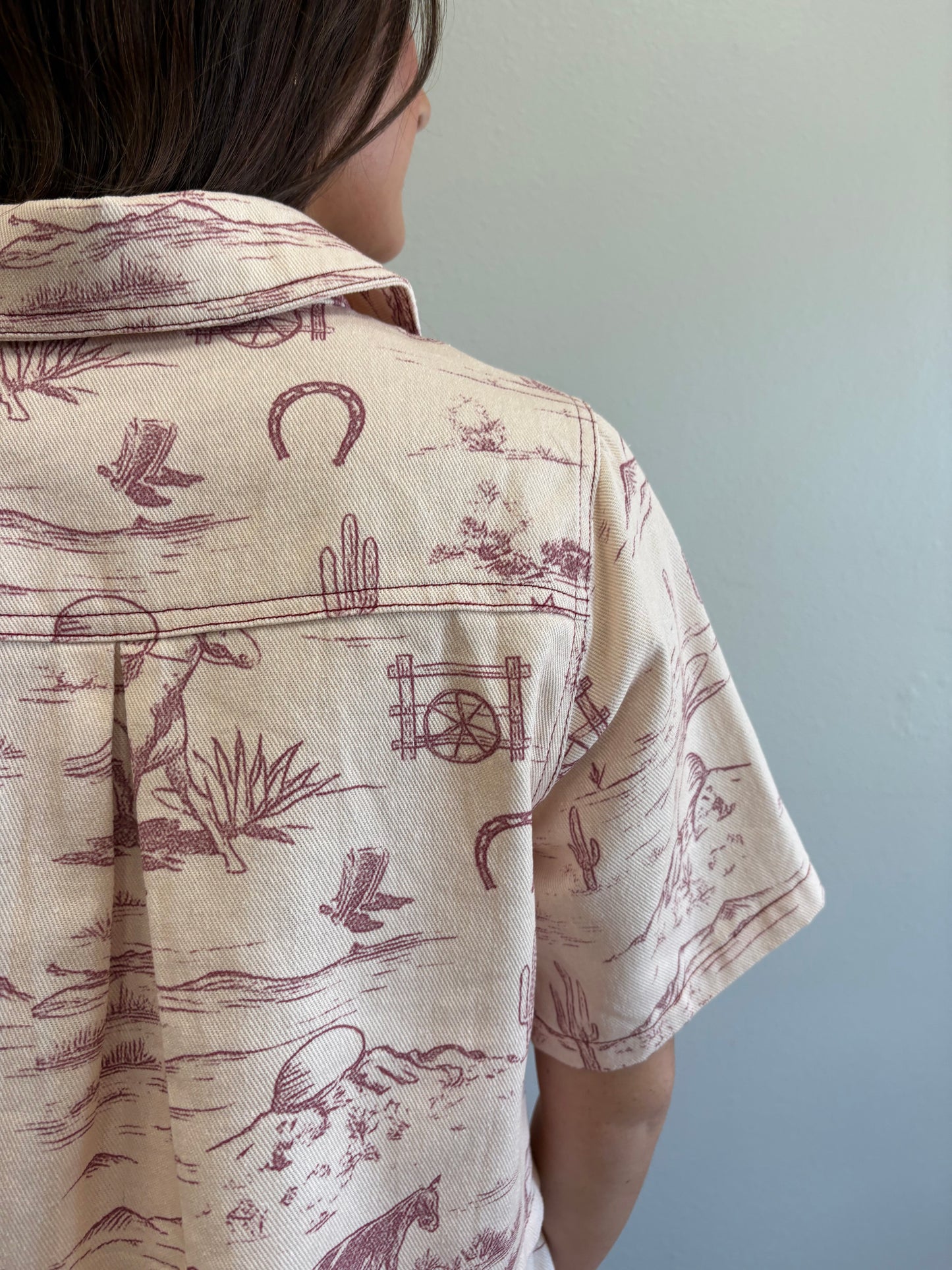 Cheyenne Western Print Top
