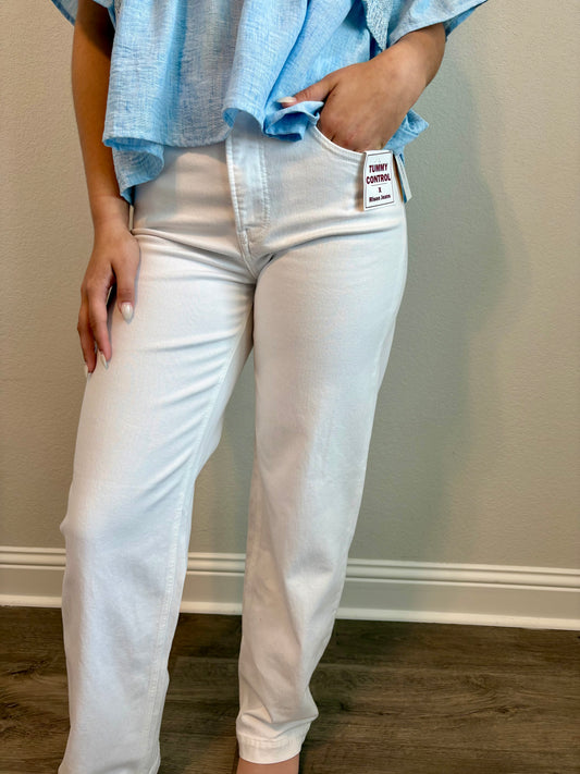 White Wide Leg Jeans