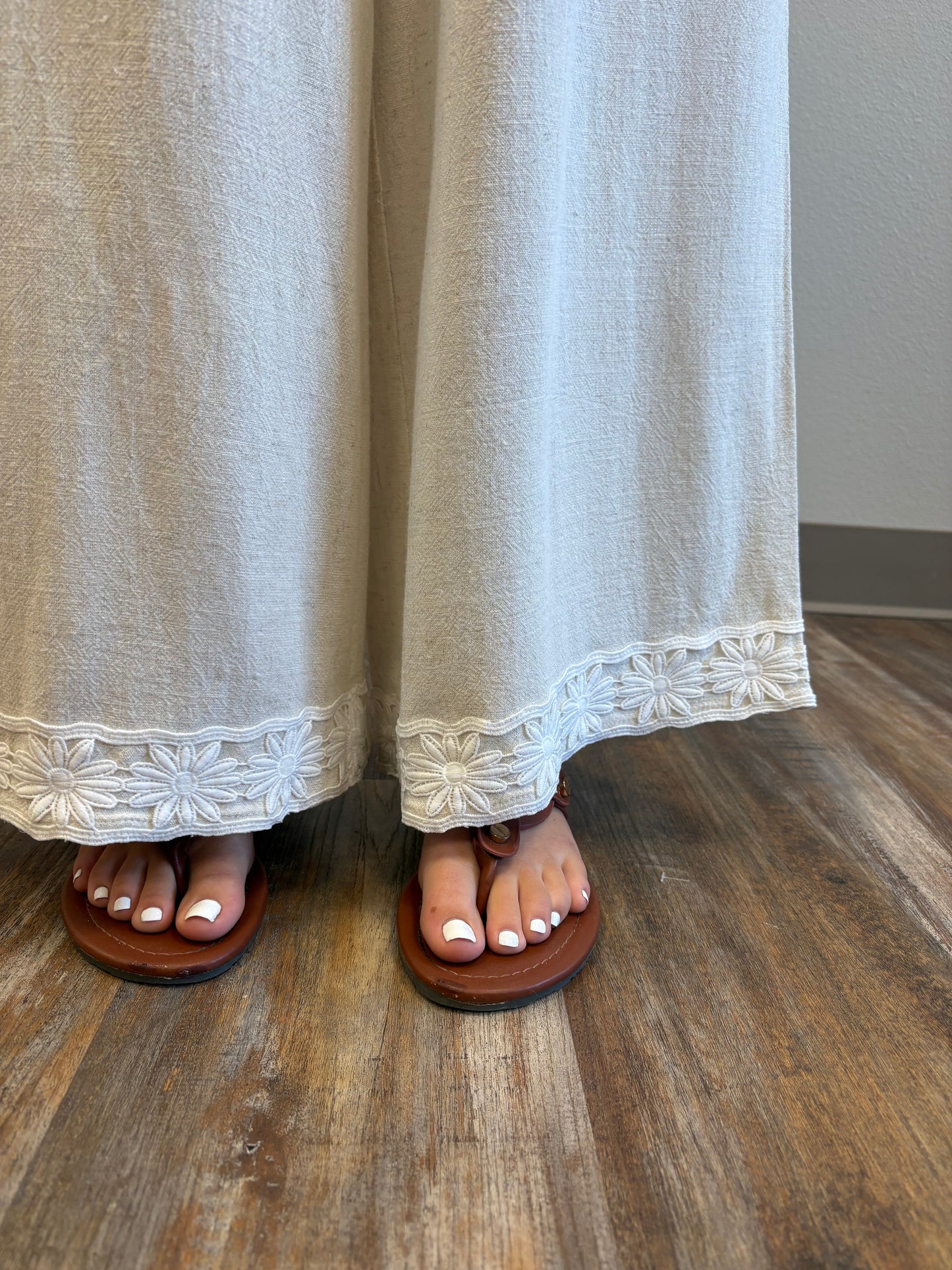Christie Embroidered Tank & Pants Set