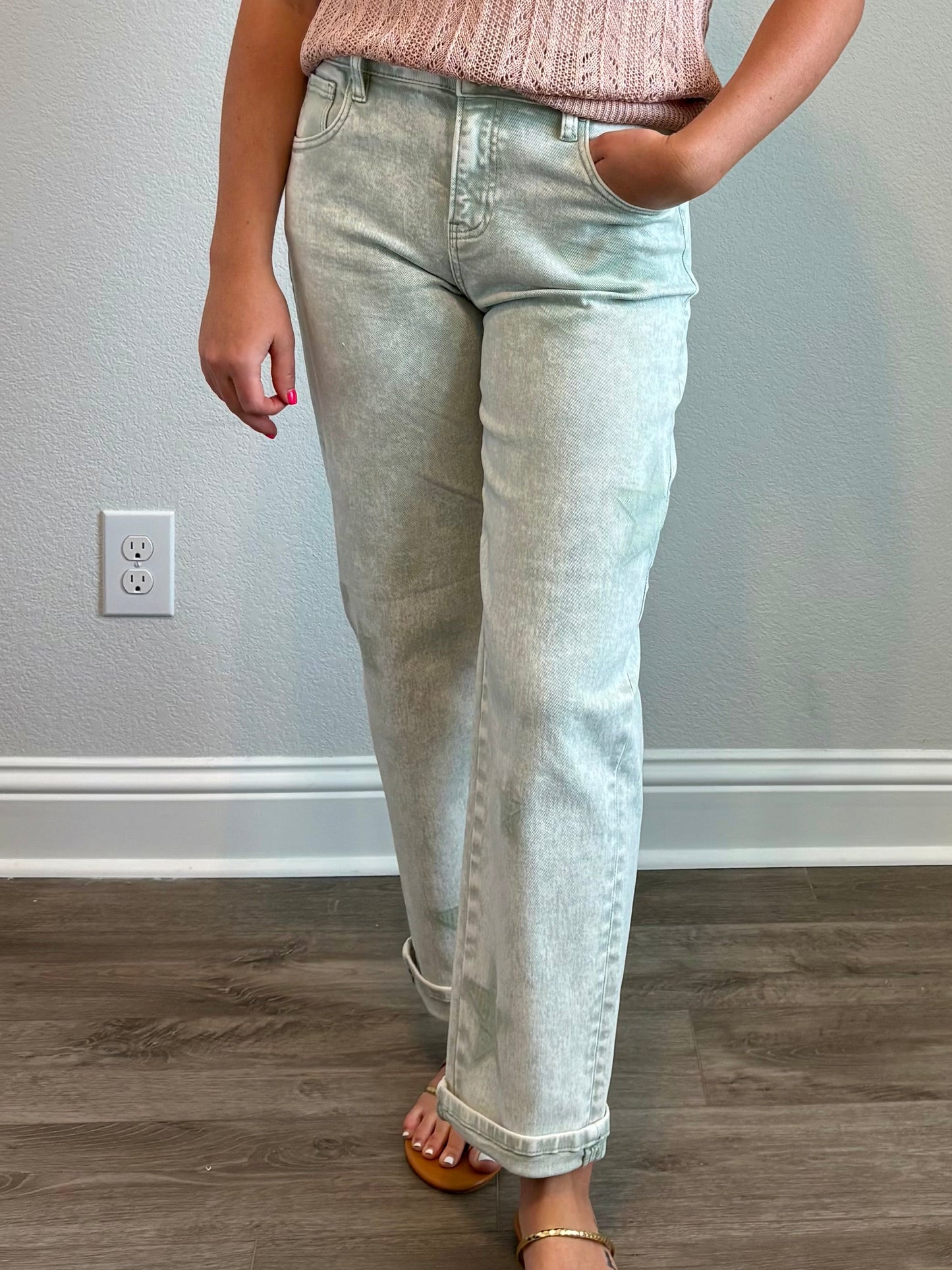 Pistachio Star Jeans