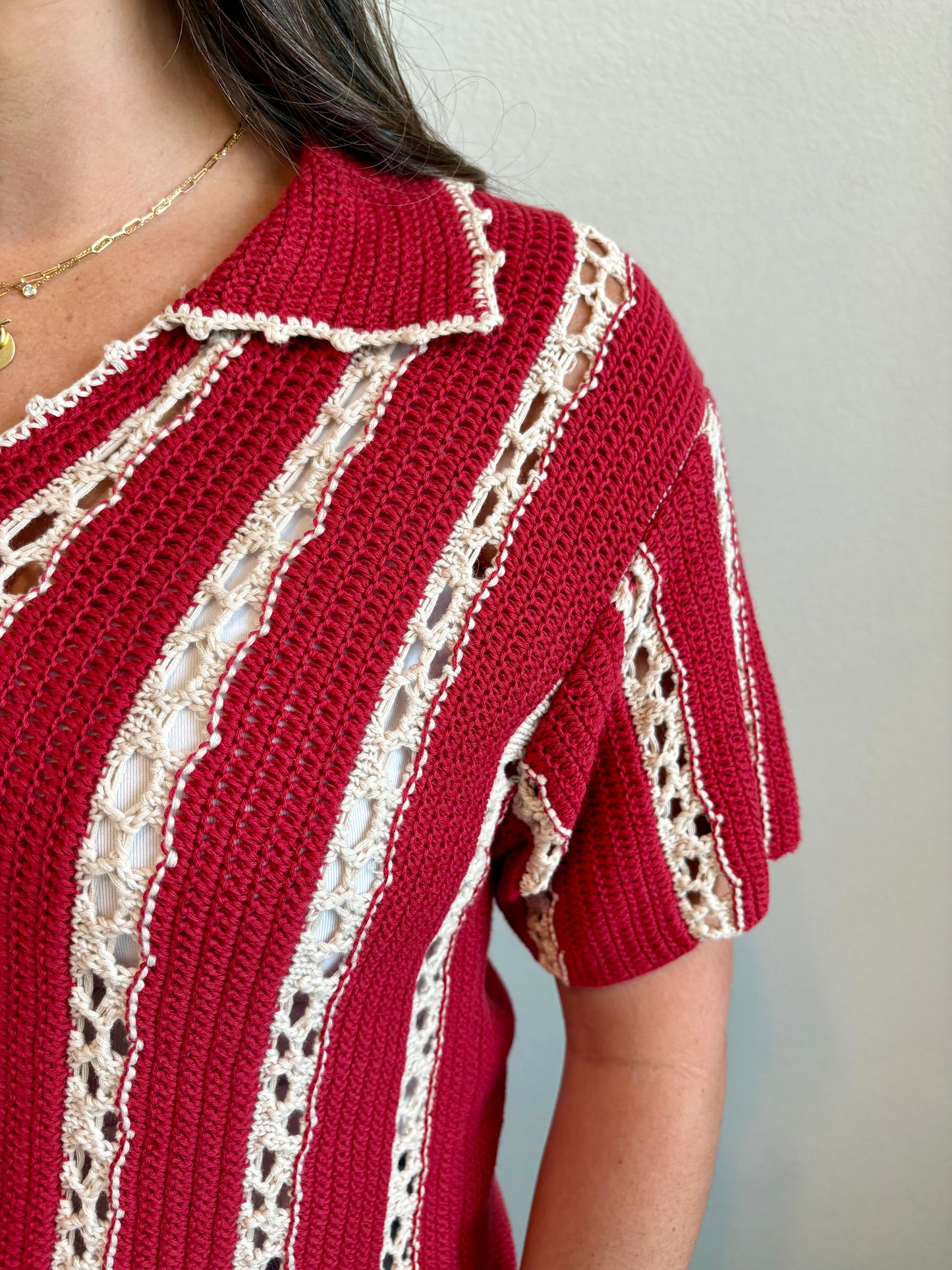 Hallie Stripe Knit Top