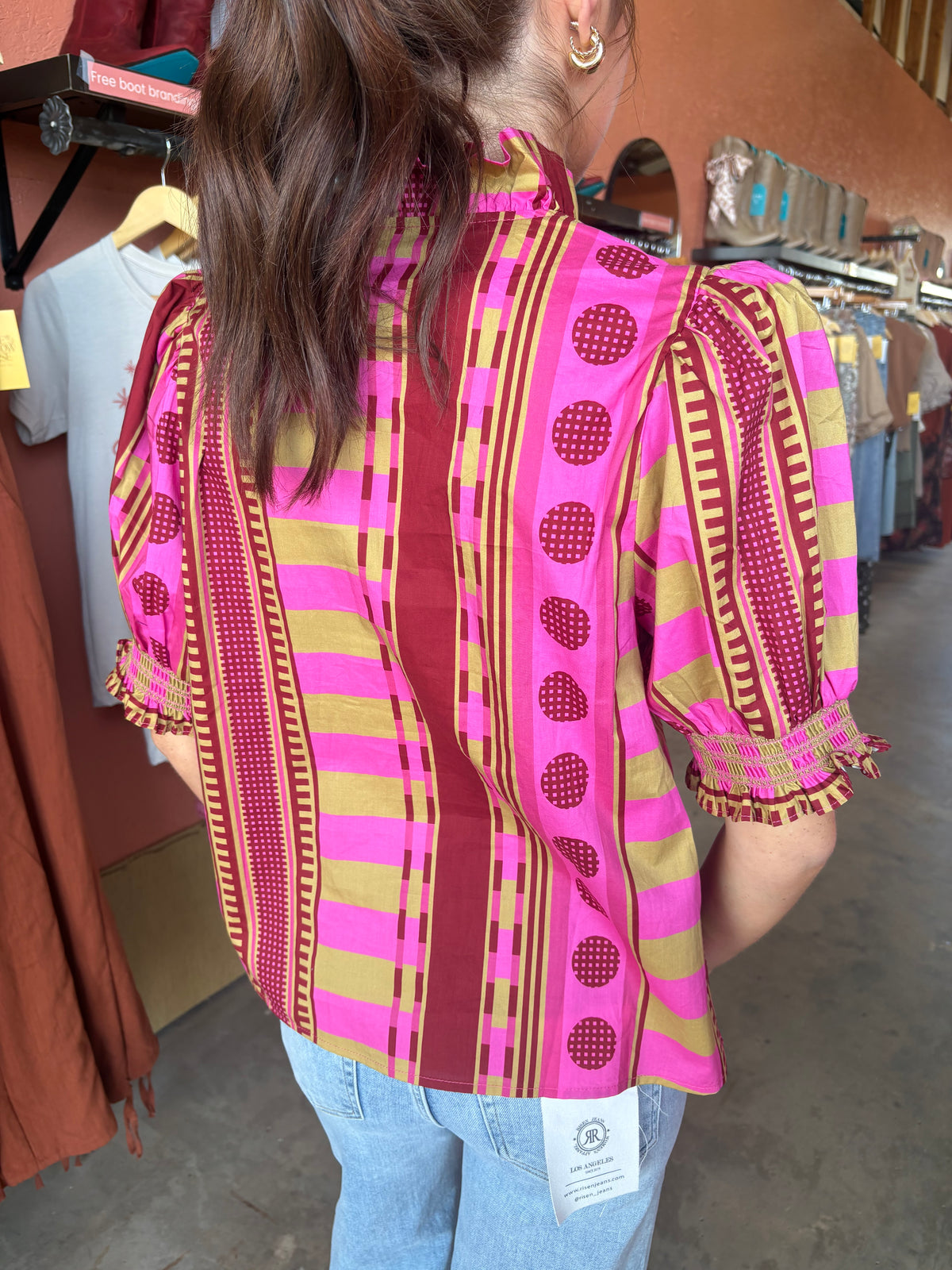 Elara Print Blouse