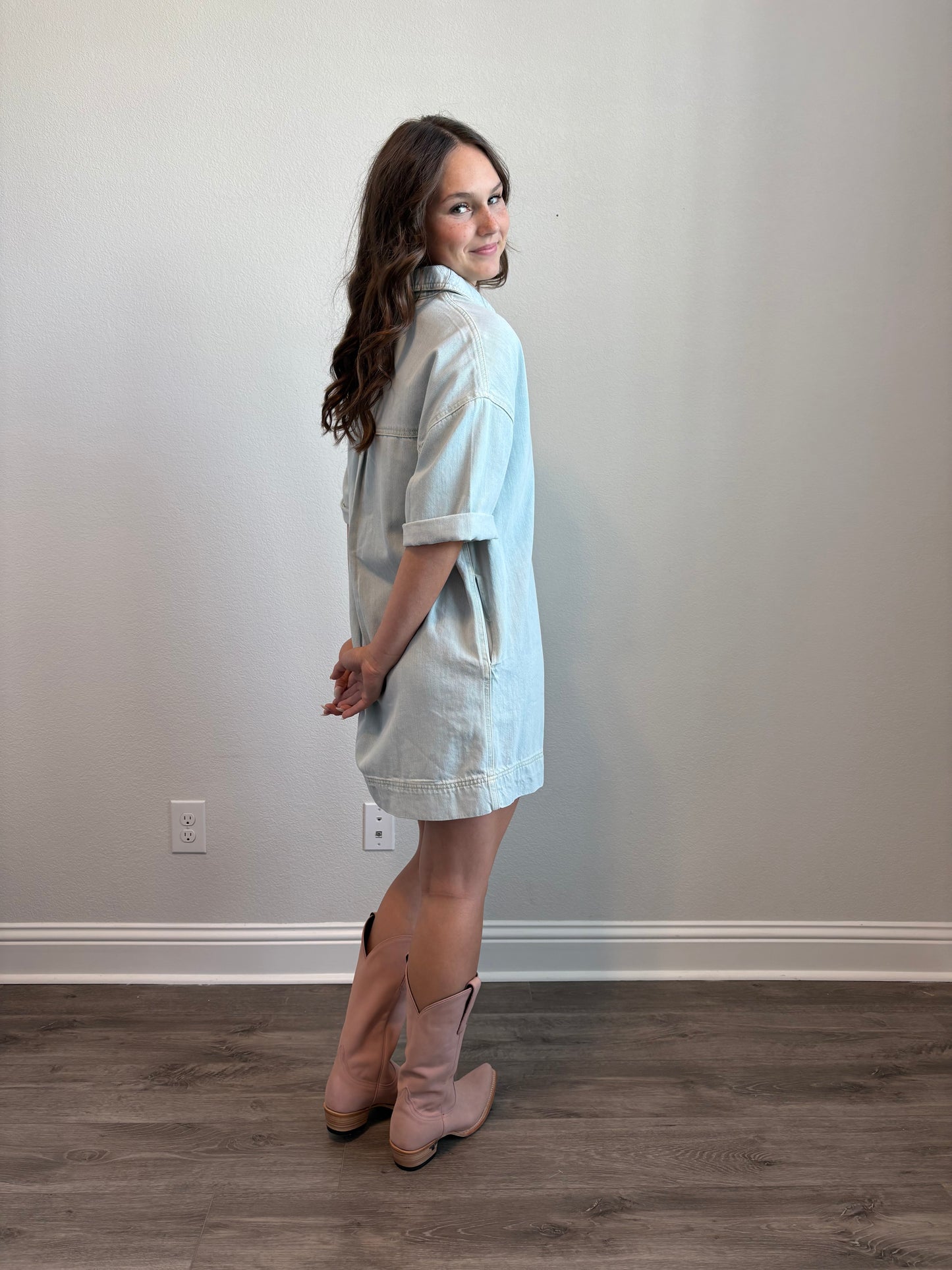 Sadie Denim Shirt Dress