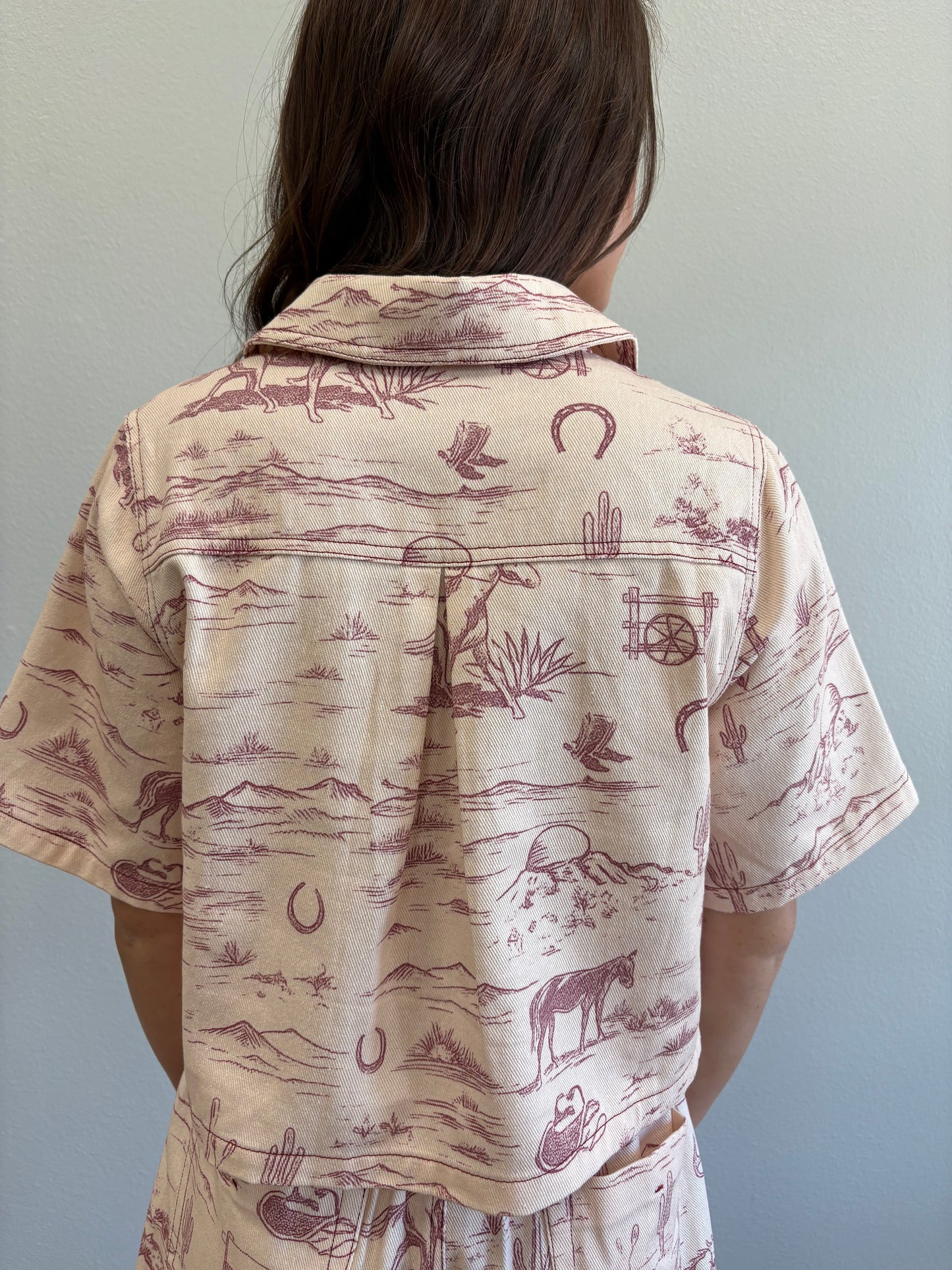 Cheyenne Western Print Top