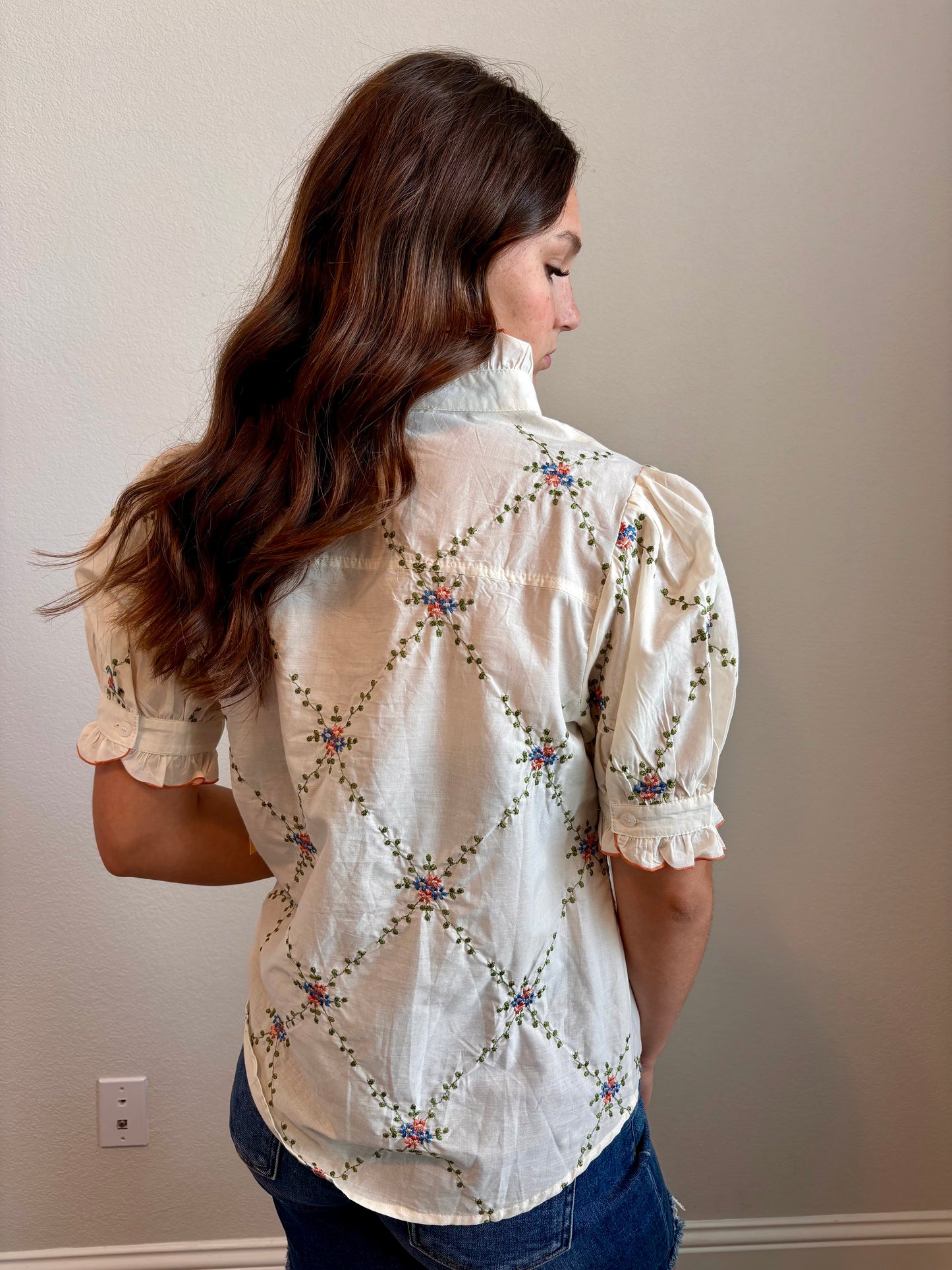 Charity Embroidered Top