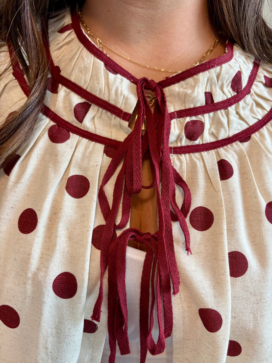 Alma Polka Dot Top