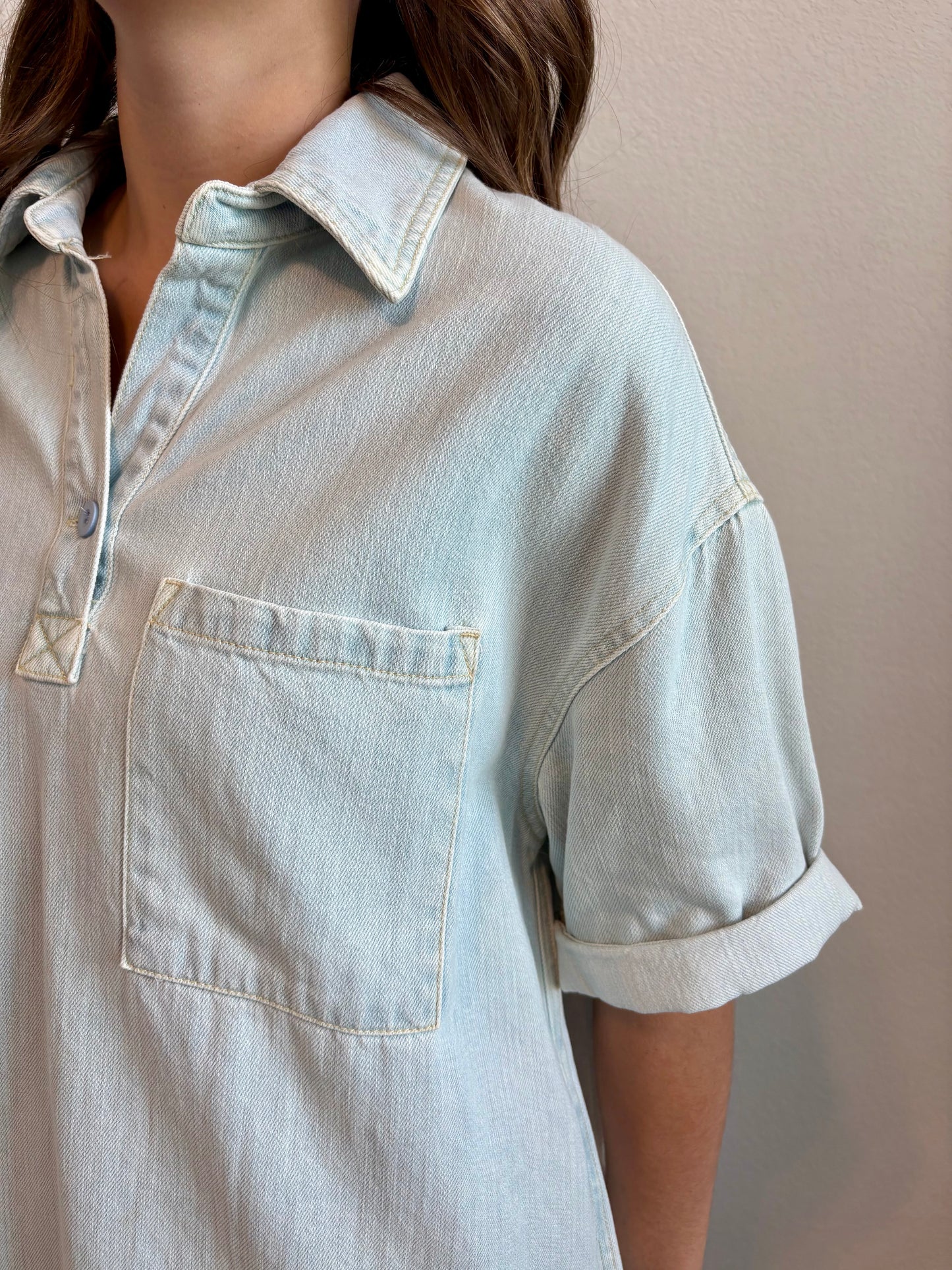 Sadie Denim Shirt Dress