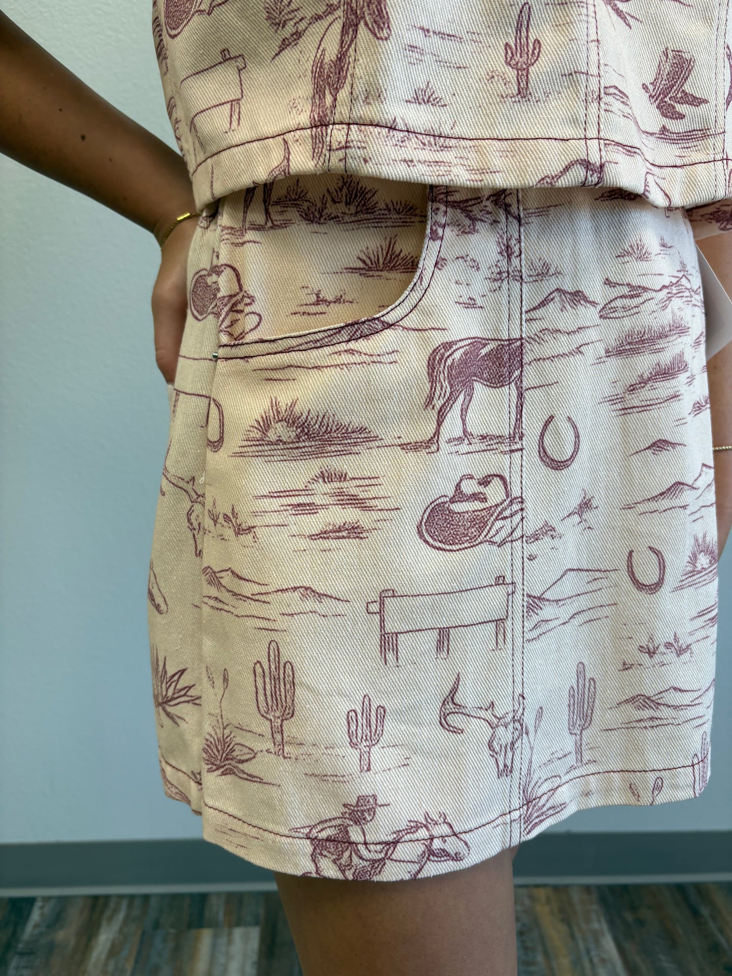 Cheyenne Western Print Skort