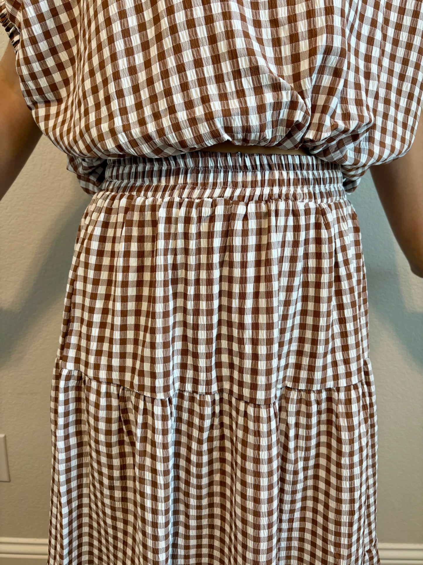 Camille Gingham Skirt