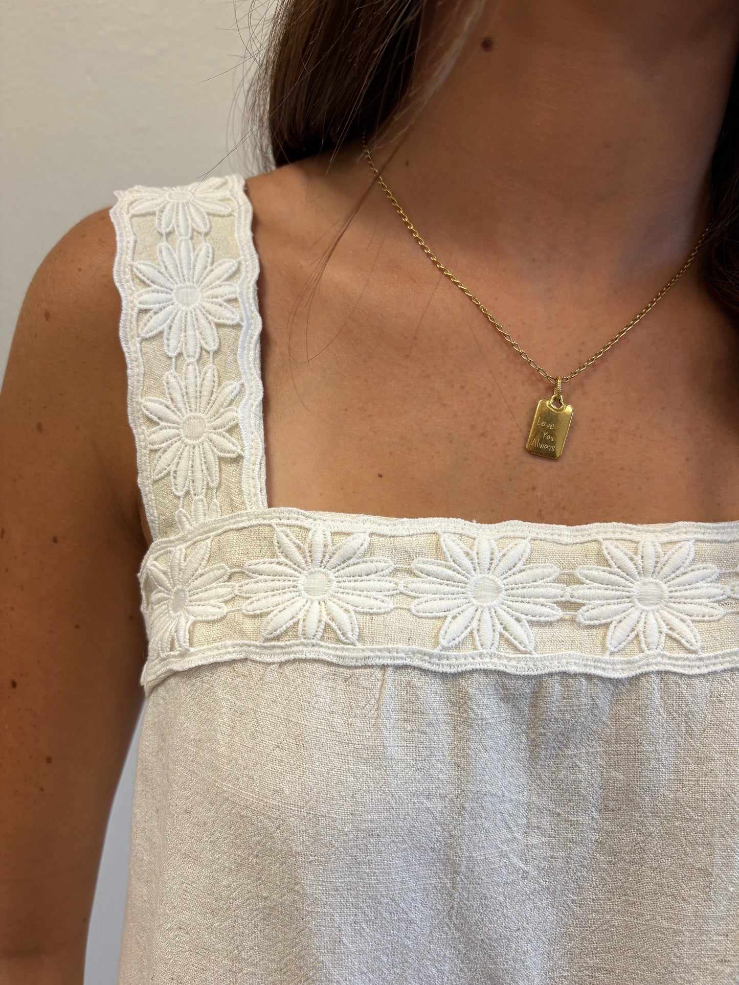 Christie Embroidered Tank & Pants Set