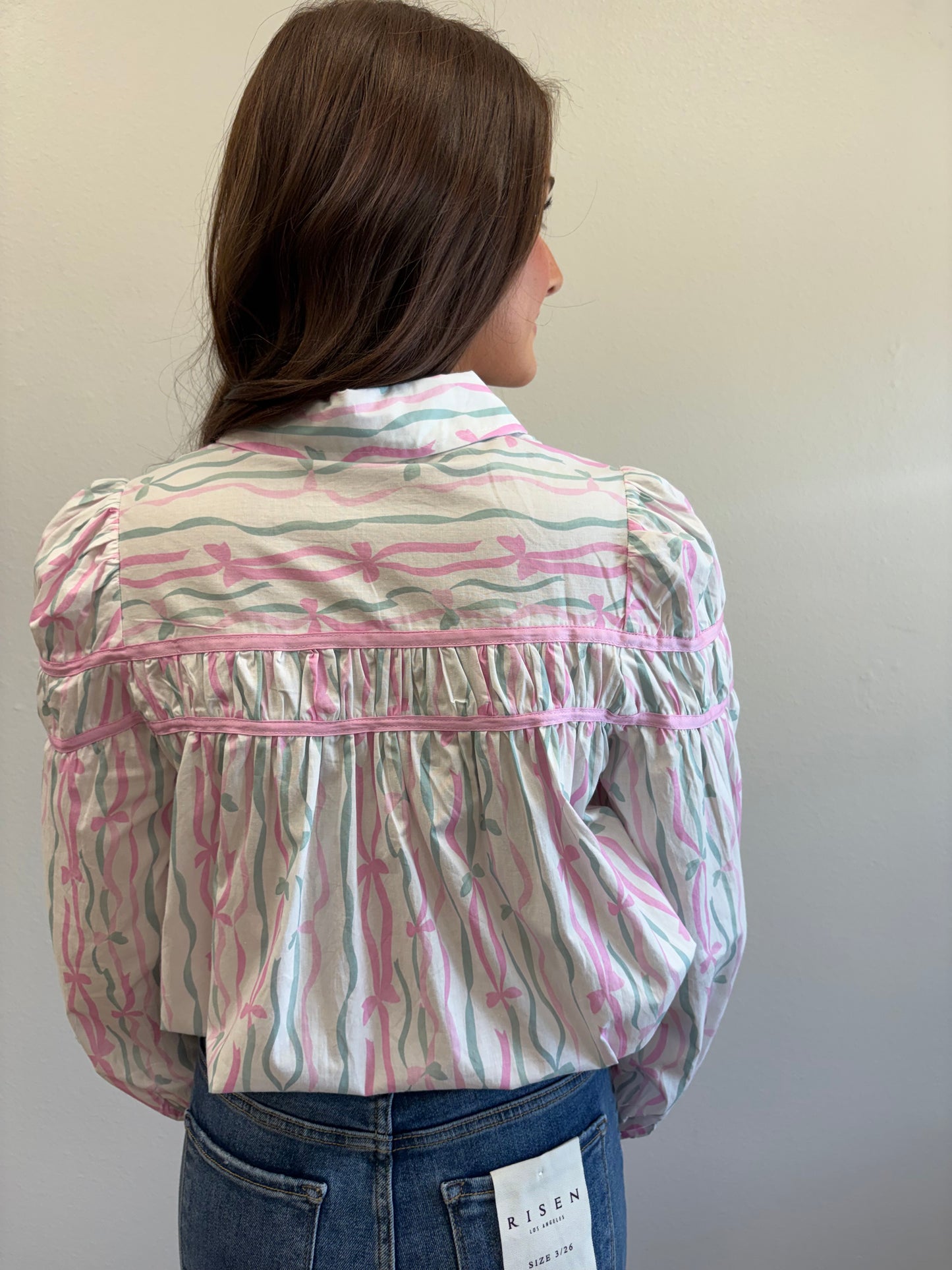 Ribbon Stripe Blouse